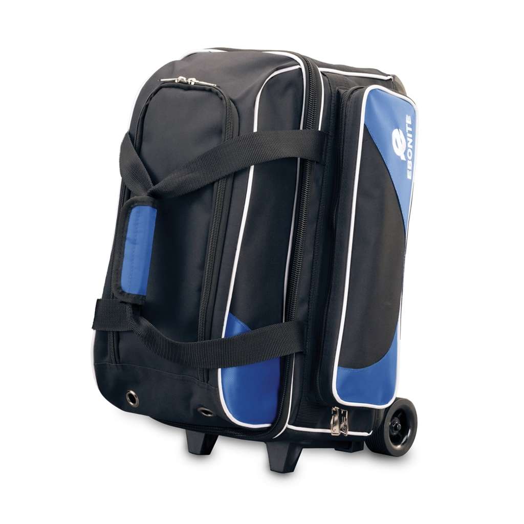 Ebonite Transport Double Roller Bowling Bag - Blue