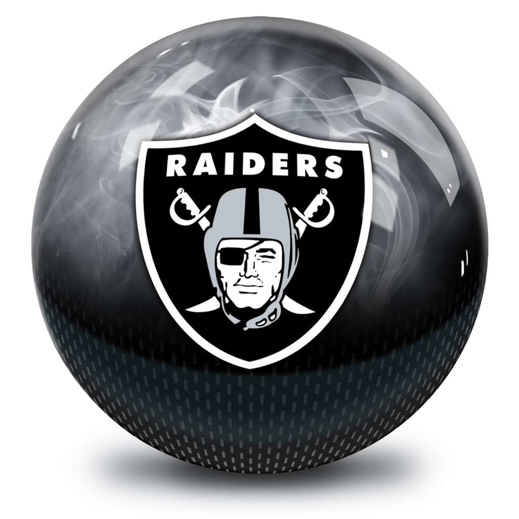 Las Vegas Raiders NFL On Fire Bowling Ball