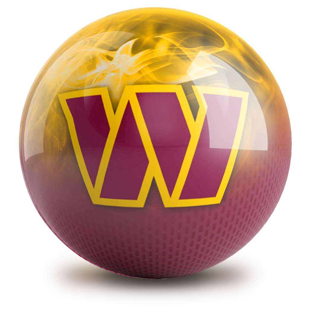 Washington Commanders NFL On Fire Bowling Ball