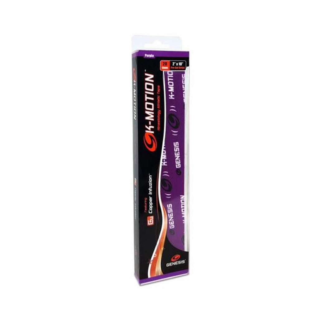 Genesis K-Motion Tape with Copper Infuzion- Purple Pre-Cut Pack