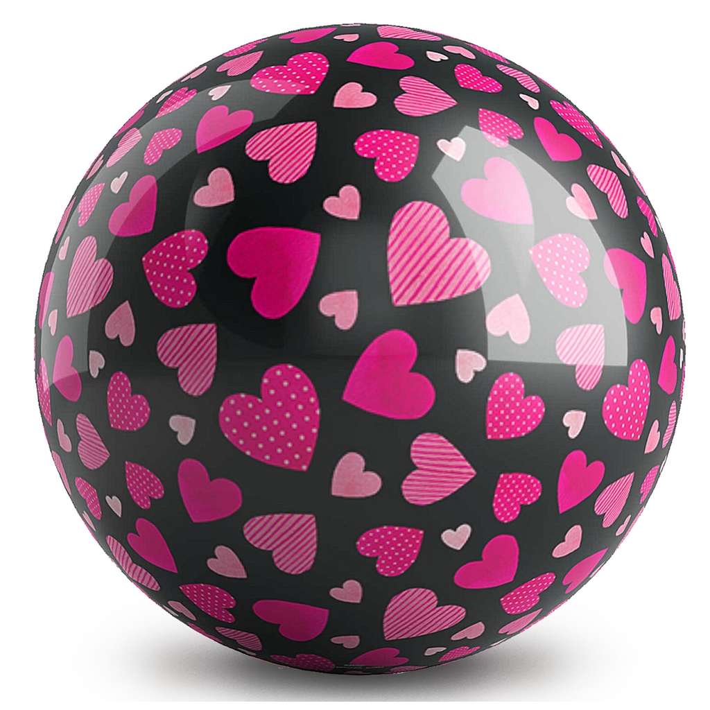 Patterns - Hearts Bowling Ball