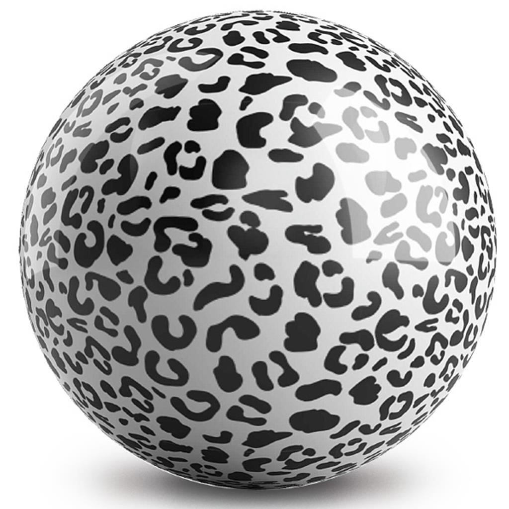 Patterns - White Leopard Bowling Ball