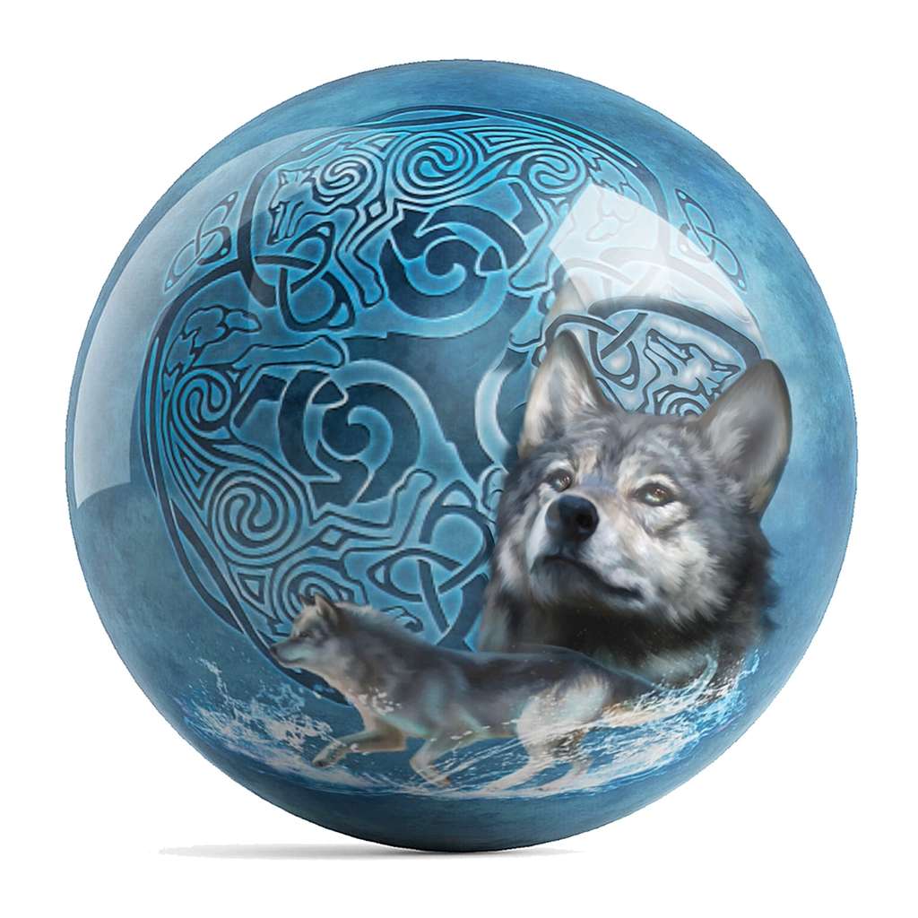 Brigid Ashwood Celtic Wolves Totem Bowling Ball