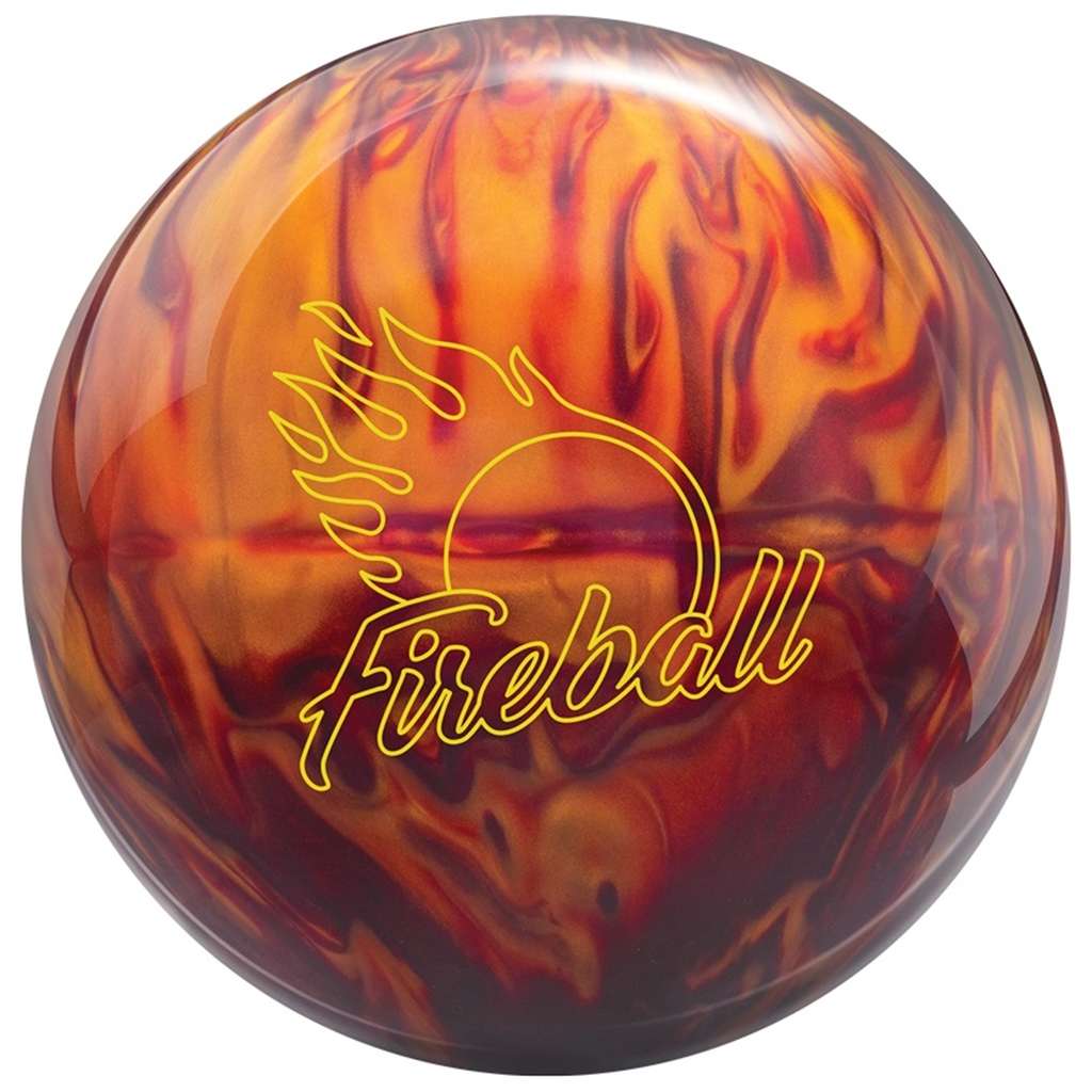 Ebonite PRE-DRILLED Fireball Bowling Ball - Red/Gold 