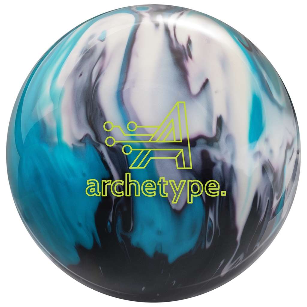 Track Archetype Hybrid Bowling Ball - Sky Blue/Black/White