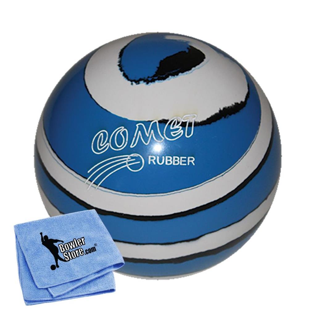 EPCO Duckpin Bowling Ball - Comet Rubber - Royal with White & Black (5 inch- 3lbs. 10 oz.) 1 Ball
