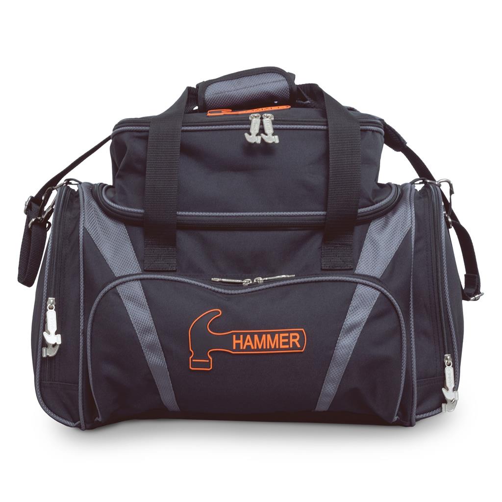 Hammer Premium Double Tote Bowling Bag - Black/Grey