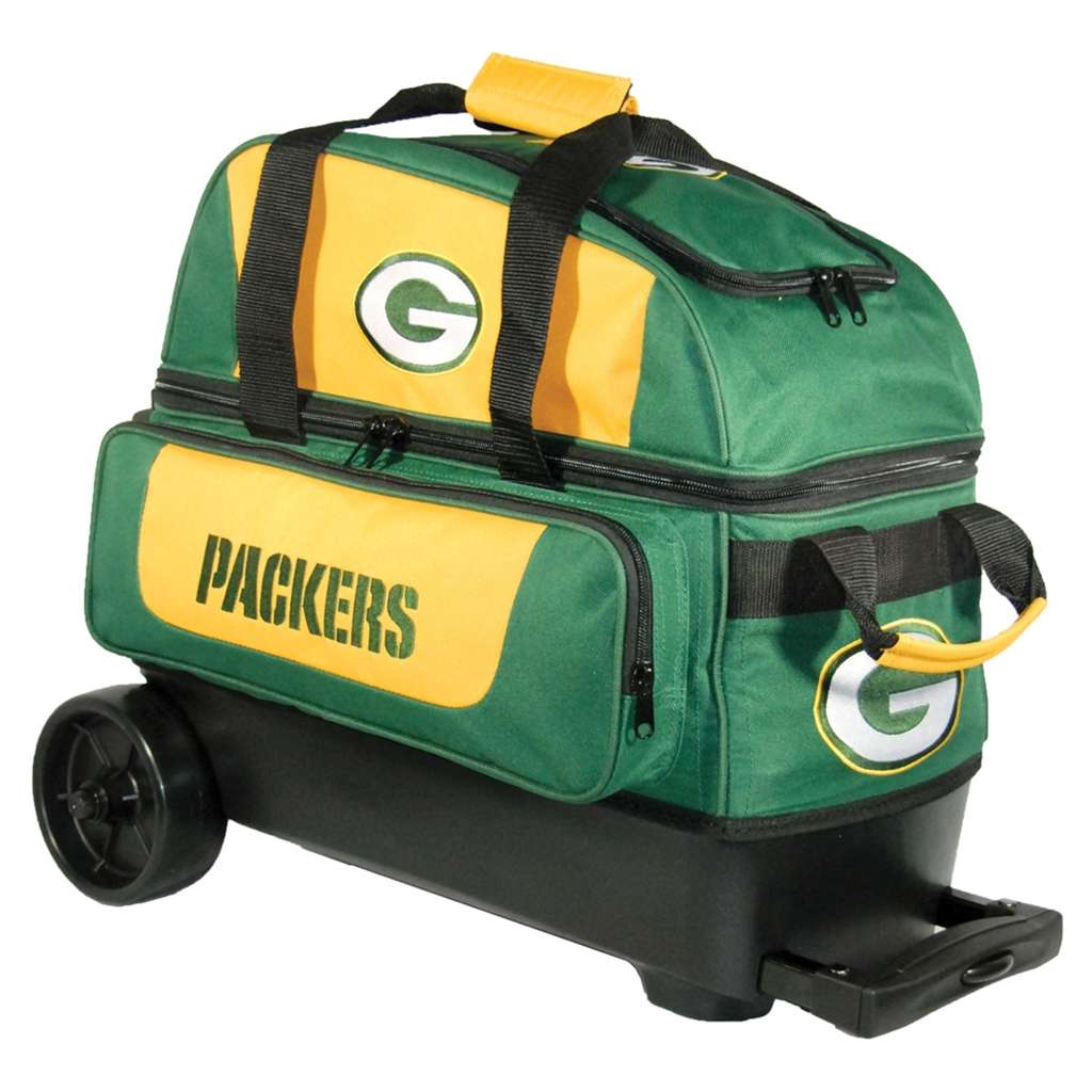 Nfl Double Roller Bowling Bag Green Bay Packers Free Shipping Nfl Double Roller Bowling Bag Green Bay Packers