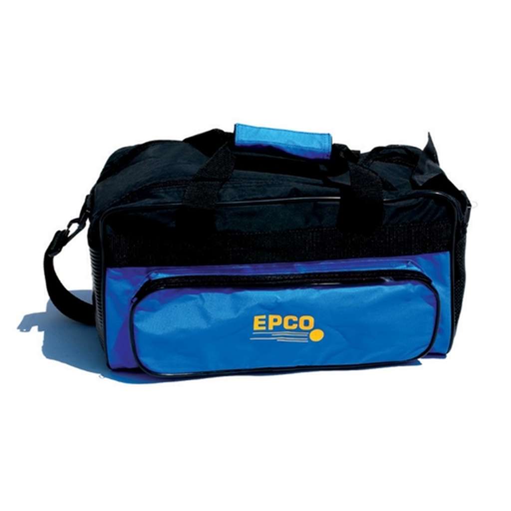 Double Zipper Soft Pack Bowling Bag- Blue/Black