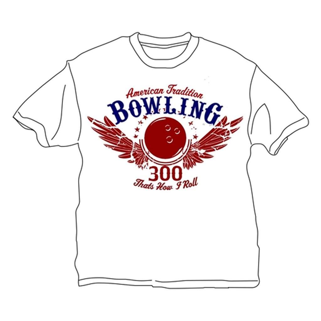 That's How I Roll Bowling T-Shirt- White