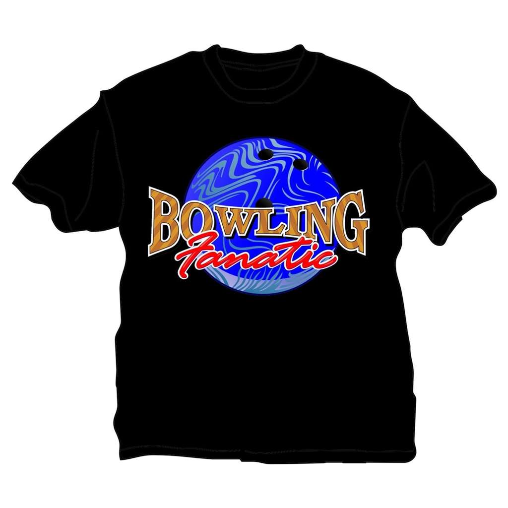 Bowling Fanatic T-Shirt- Black